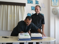 Saying goodbye to Fr Miguel and welcome to Fr. Fernando