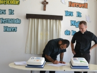 Saying goodbye to Fr Miguel and welcome to Fr. Fernando