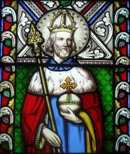 St. Henry II, Stained Glass window at St. Stephen’s Church, Skipton, UK